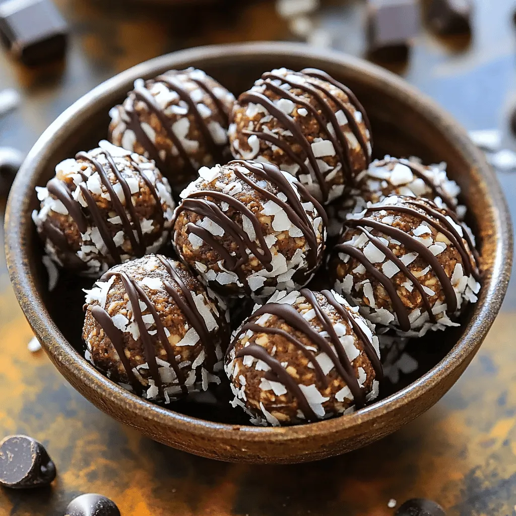 No Bake Chocolate Coconut Energy Bites Delight