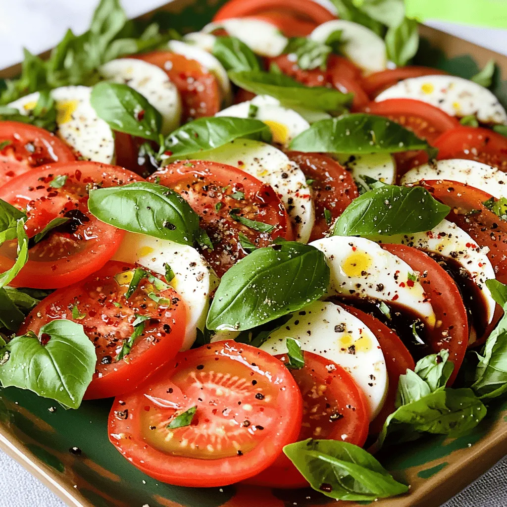 Easy Caprese Salad Refreshing Summer Delight Recipe