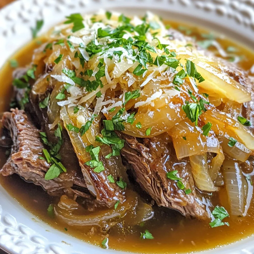 French Onion Pot Roast Savory and Hearty Meal