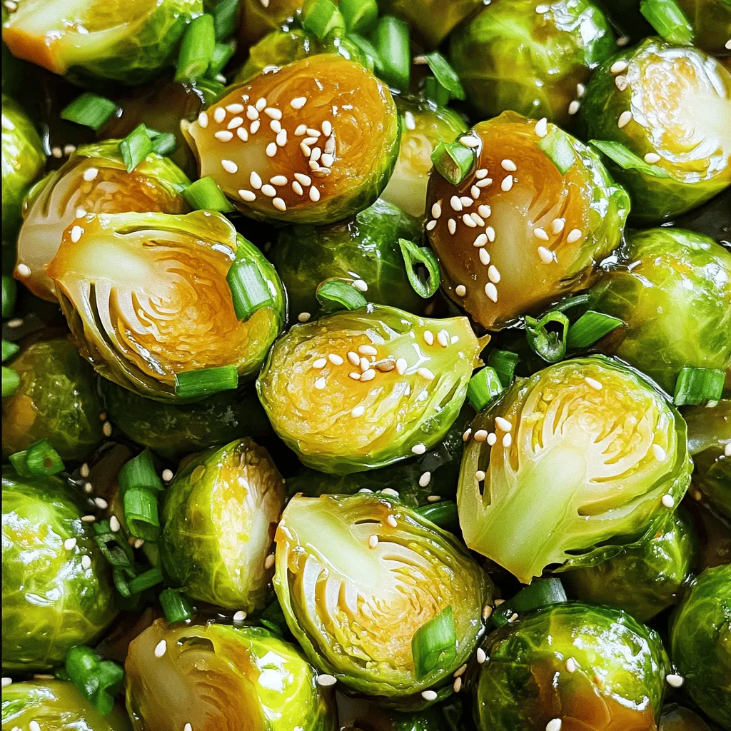 Maple Soy Glazed Brussels Sprouts Delightful Side Dish