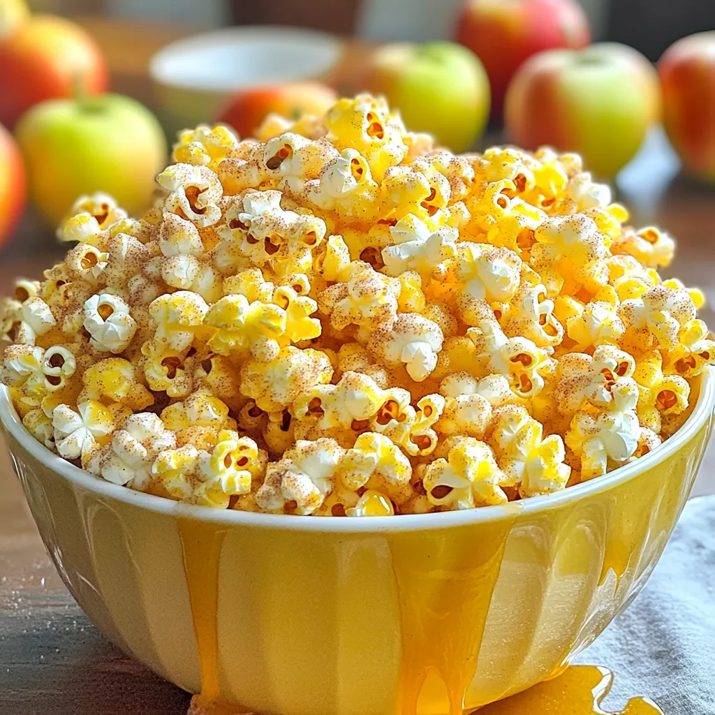 Cinnamon Sugar Apple Cider Popcorn Irresistible Treat