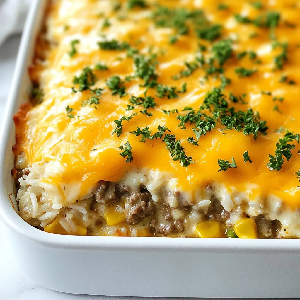 Hamburger Rice Casserole Hearty and Simple Meal