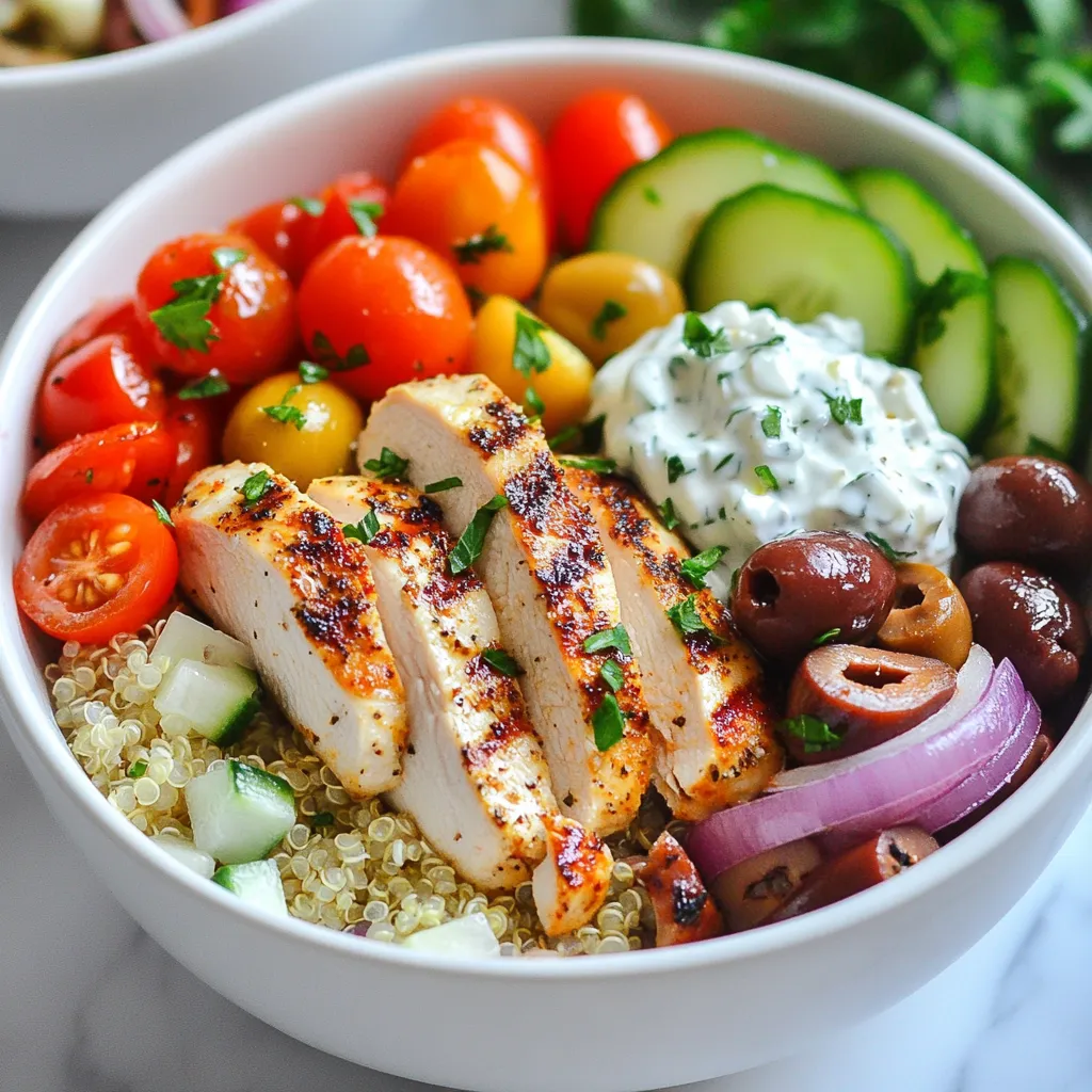 Greek Chicken Grain Bowls Flavorful and Satisfying Meal