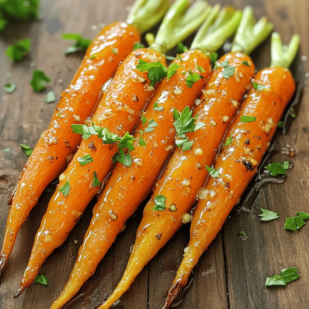 Honey Garlic Butter Roasted Carrots Flavorful Side Dish