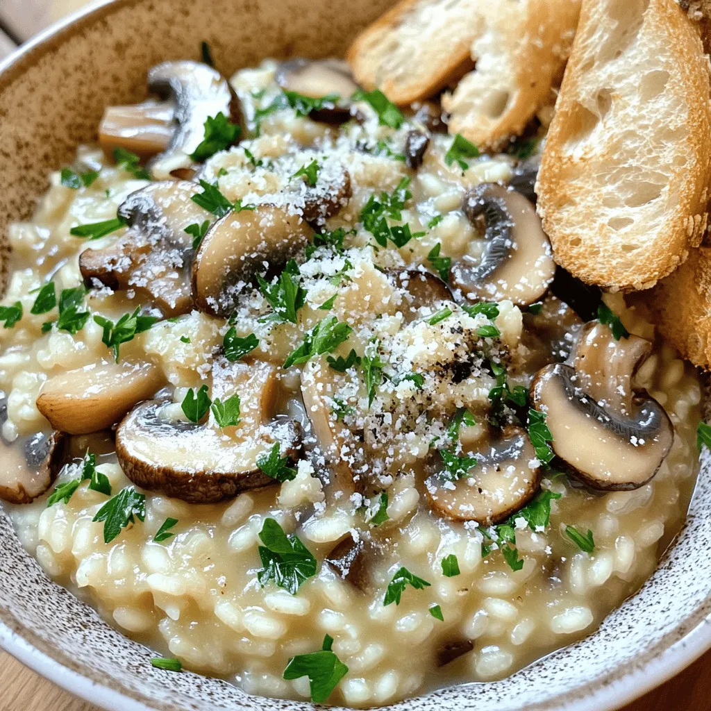 Mushroom Risotto Creamy and Flavorful Dish Tonight