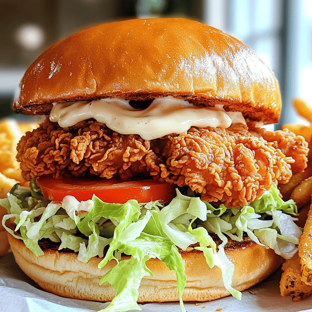 Crispy Chicken Sandwich Flavorful and Easy Recipe