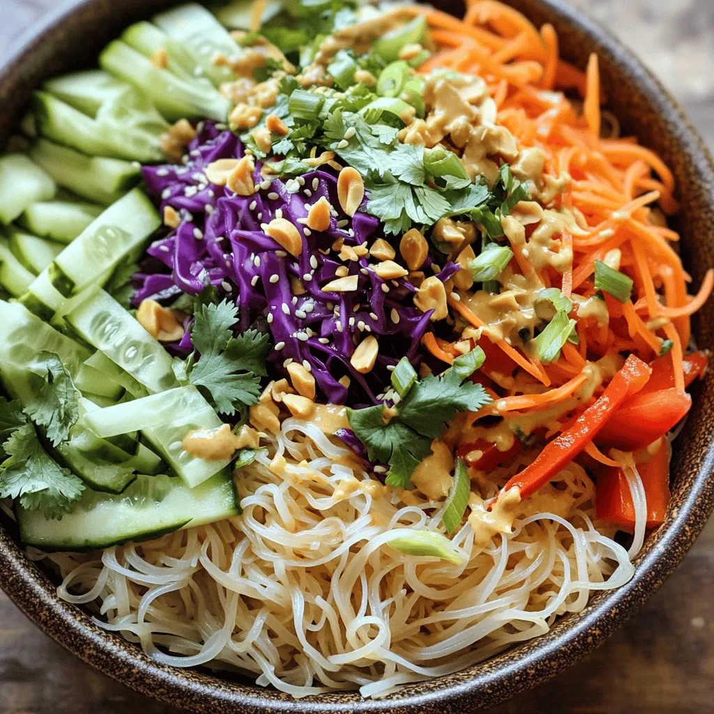 Thai Peanut Noodle Salad Tasty and Quick Meal Prep
