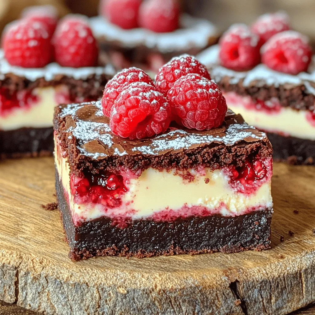 Raspberry Cheesecake Brownies Delightful and Rich Treat
