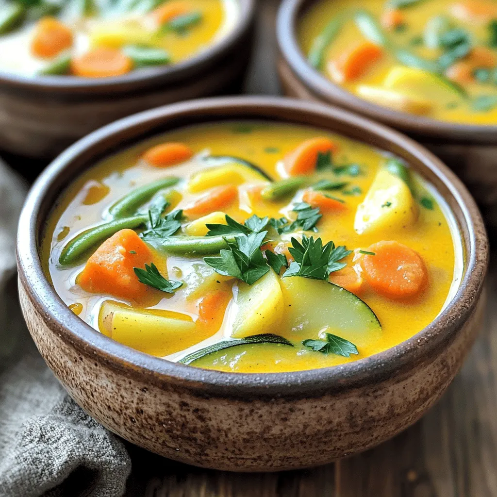 One Pot Creamy Vegetable Soup Easy and Tasty Recipe