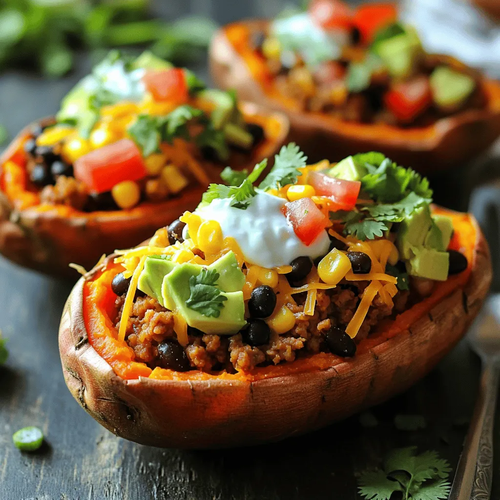 Taco Stuffed Sweet Potatoes Savory Flavor Boost