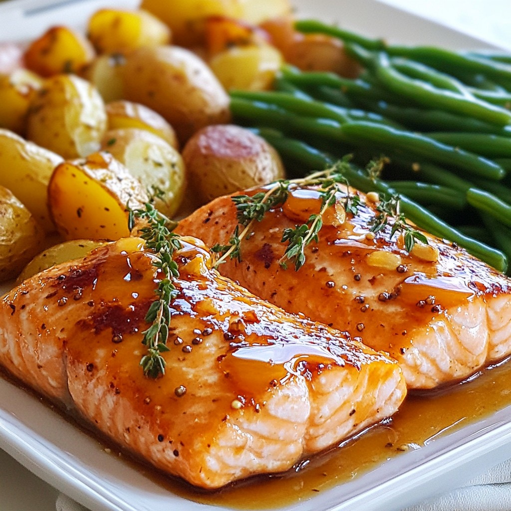 Maple Glazed Salmon Sheet Pan Dinner Delight