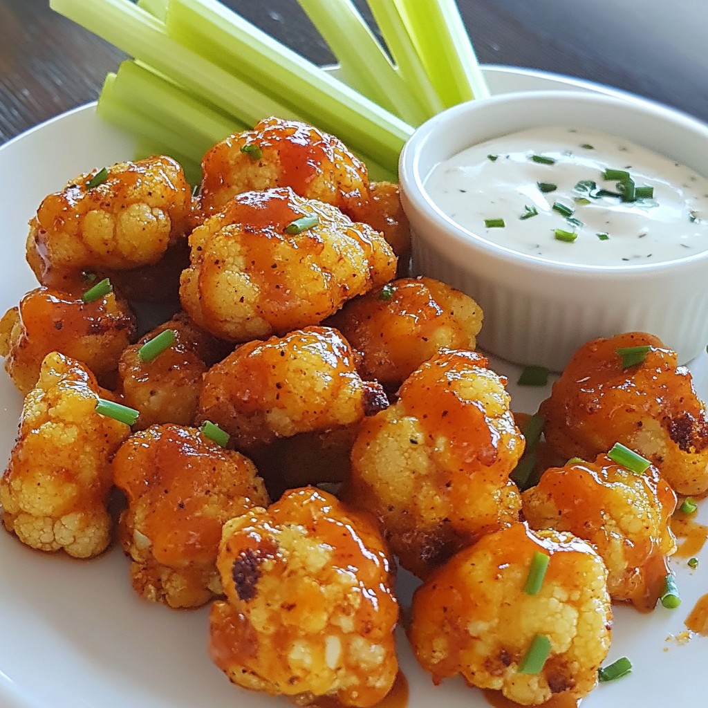 Buffalo Cauliflower Bites Delightful and Crispy Snack