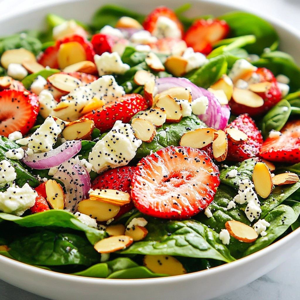 Strawberry Spinach Poppyseed Salad Vibrant and Fresh