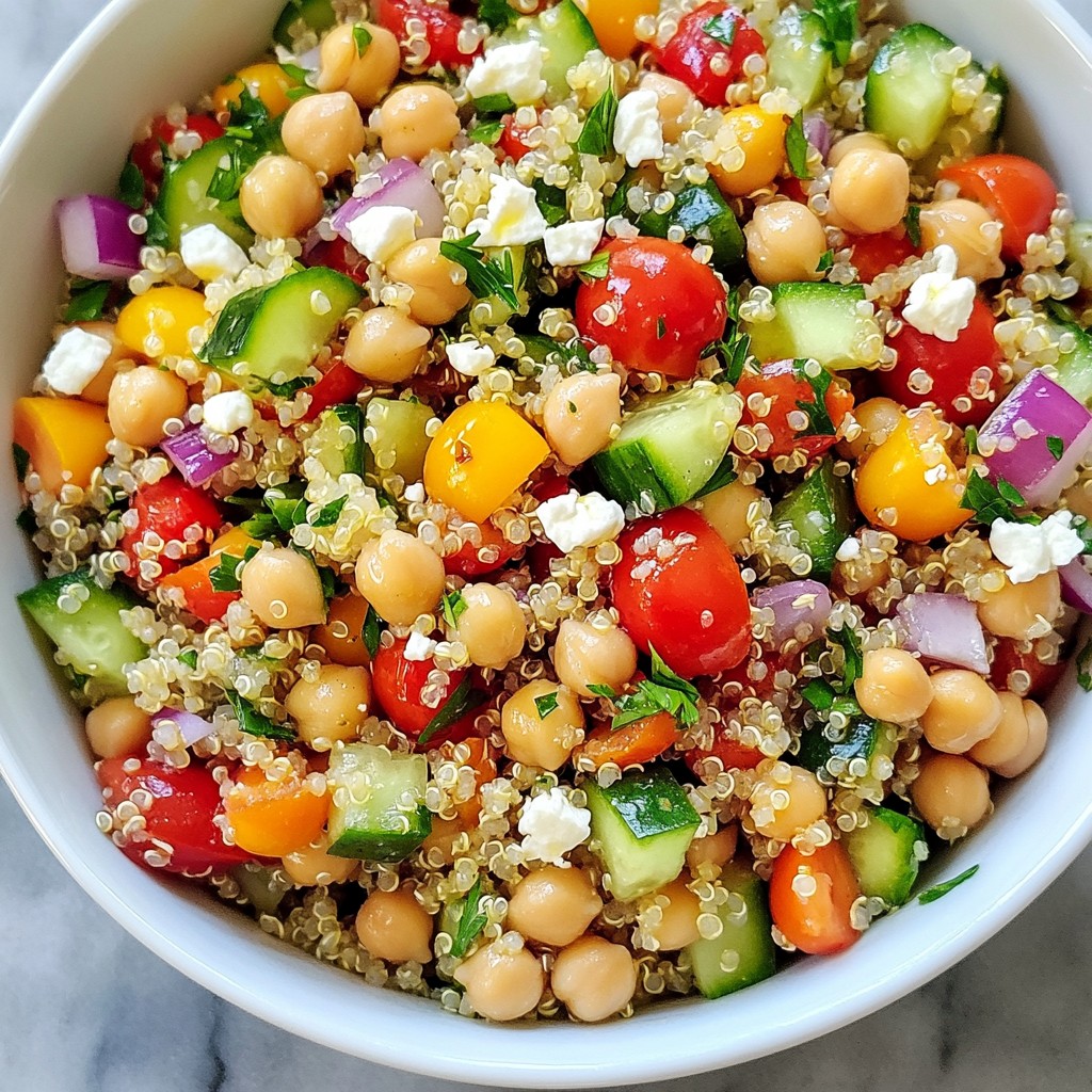 Mediterranean Quinoa Salad Fresh and Flavorful Dish