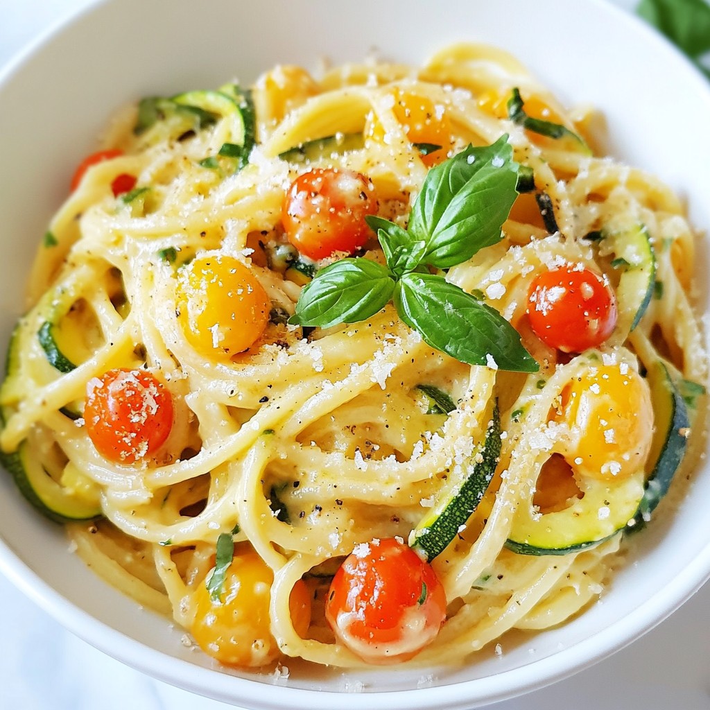 Zucchini and Basil One-Pot Pasta Delight Easy Recipe