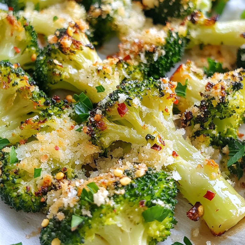 Garlic Parmesan Roasted Broccoli Flavorful and Easy Dish