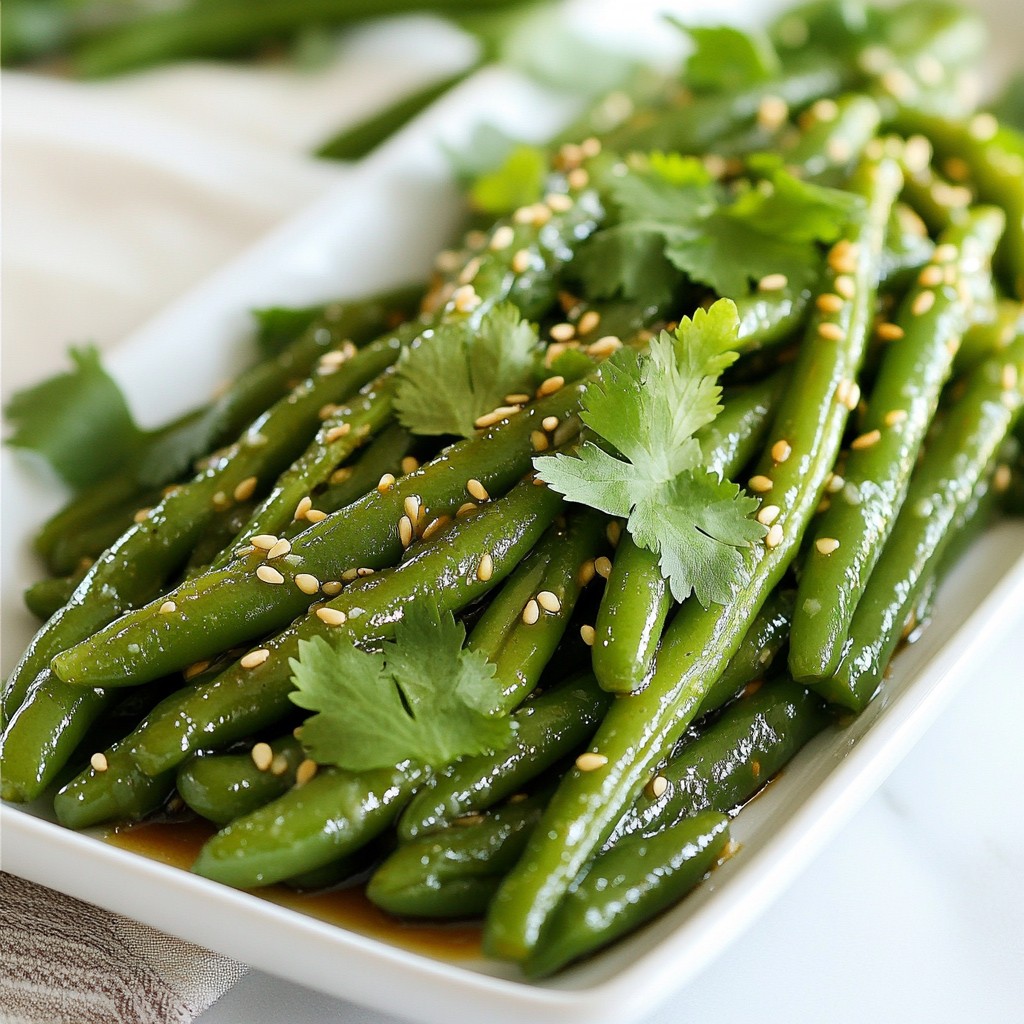 Ginger Soy Glazed Green Beans Flavorful Side Dish