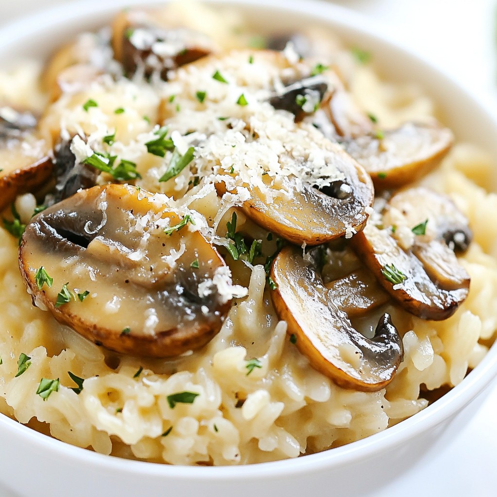 Creamy One Pot Mushroom Rice Comforting Meal Recipe
