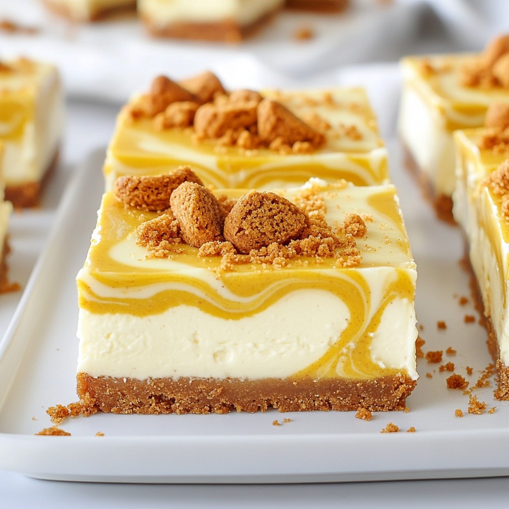 Biscoff Cheesecake Bars Creamy and Irresistible Treat
