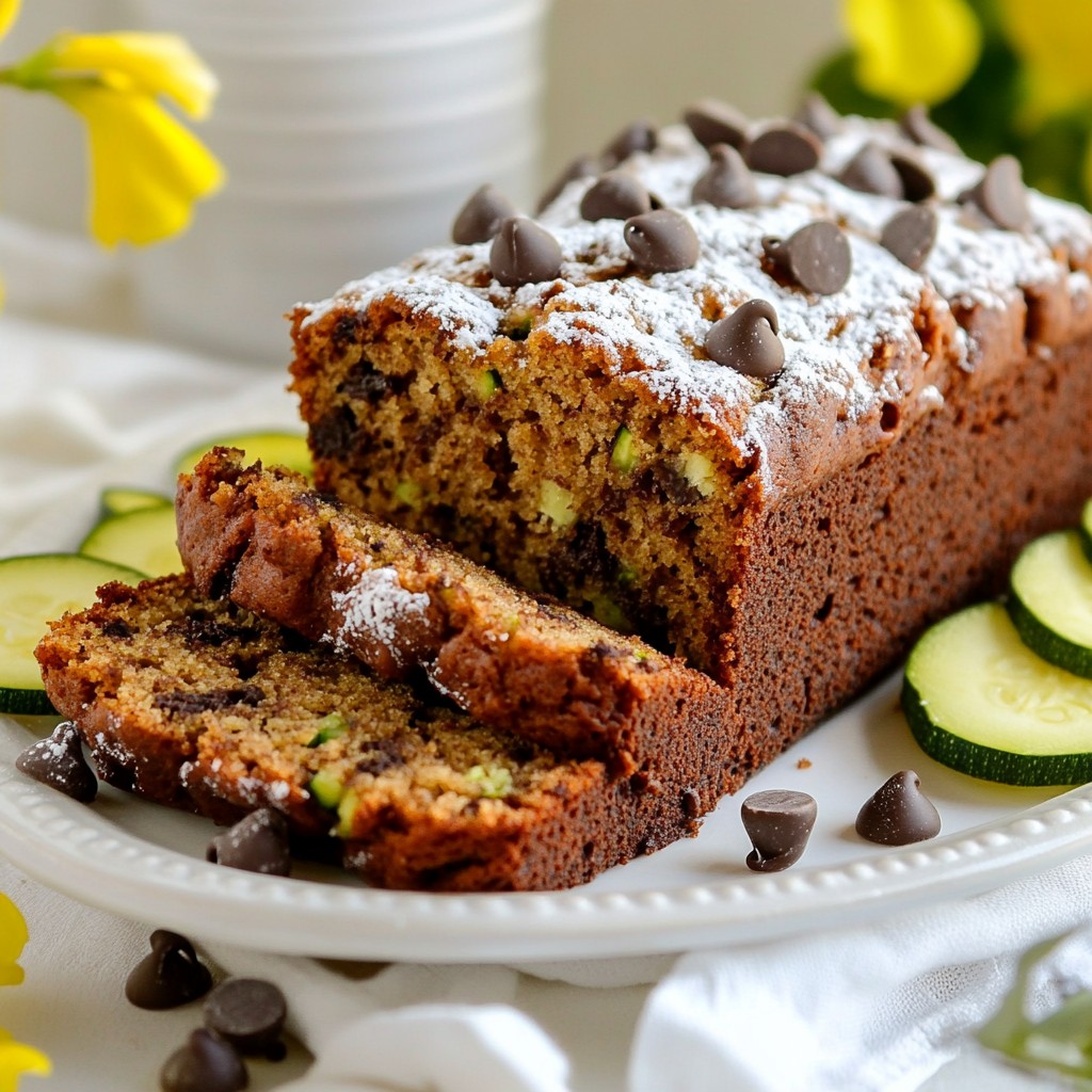 Chocolate Chip Zucchini Bread Soft and Moist Recipe