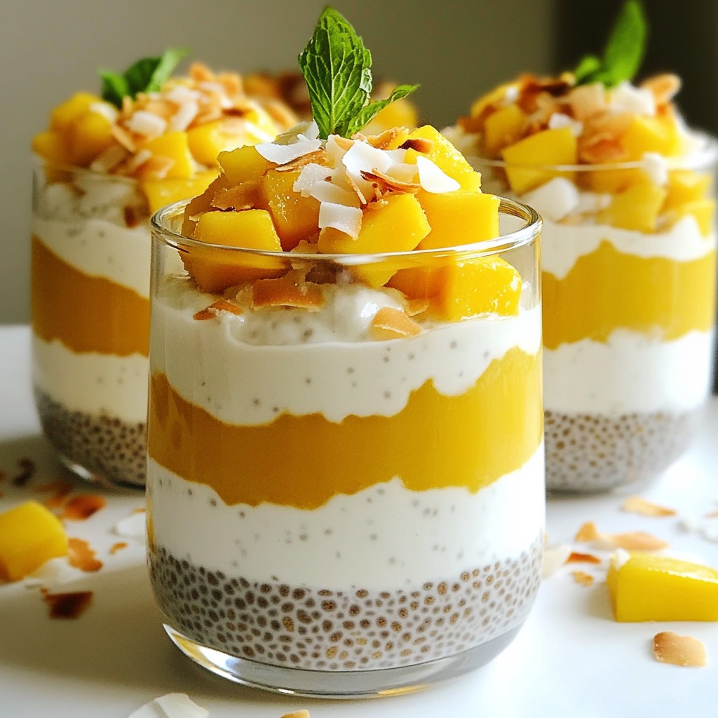 Mango Coconut Chia Pudding Delightful and Simple Treat