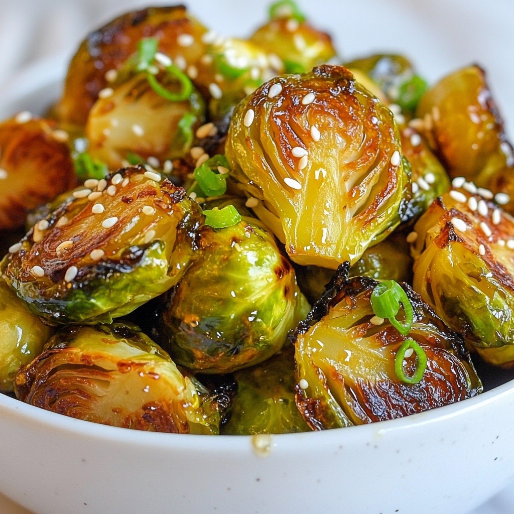 Honey Sriracha Brussels Sprouts Flavorful Roasted Dish
