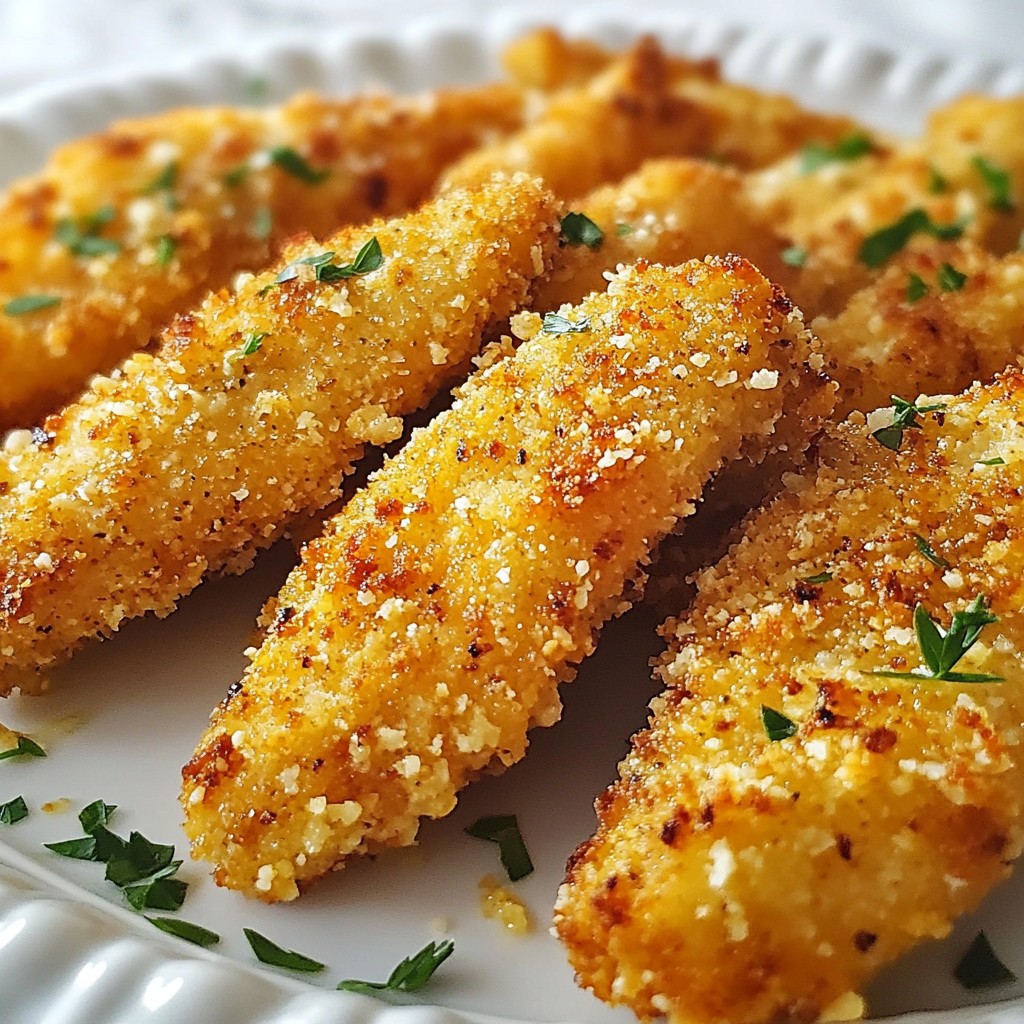 Crispy Garlic Parmesan Chicken Tenders Delight