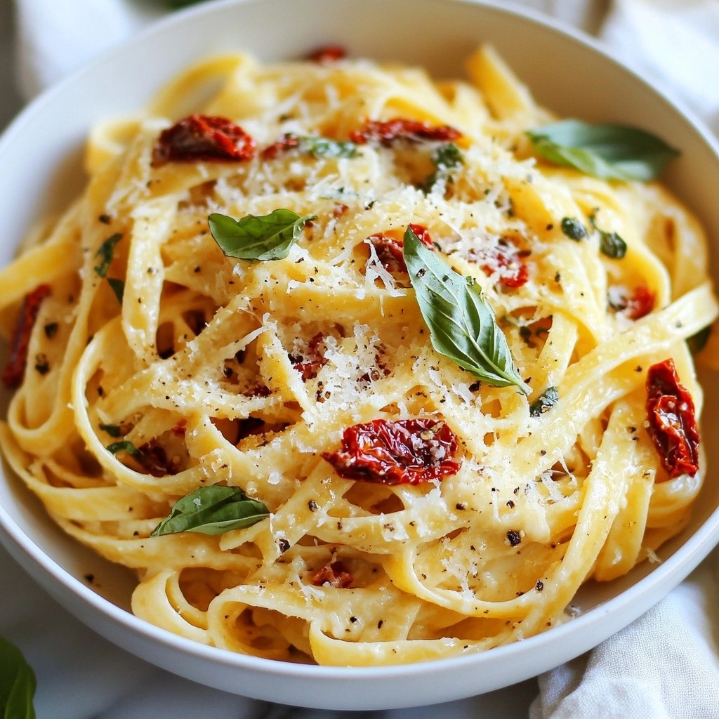 Rich Creamy Sun-Dried Tomato Basil Pasta Delight