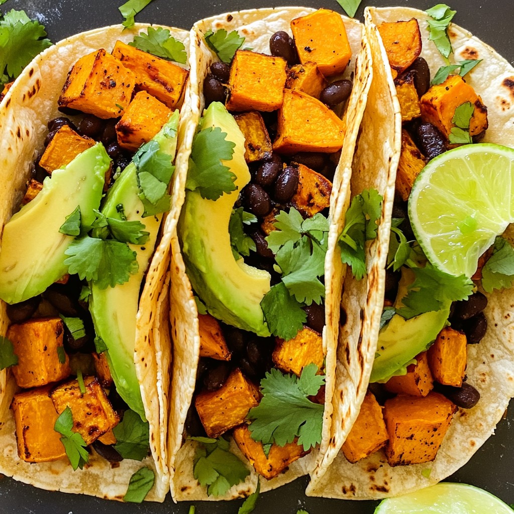 Black Bean Sweet Potato Tacos Flavorful and Simple