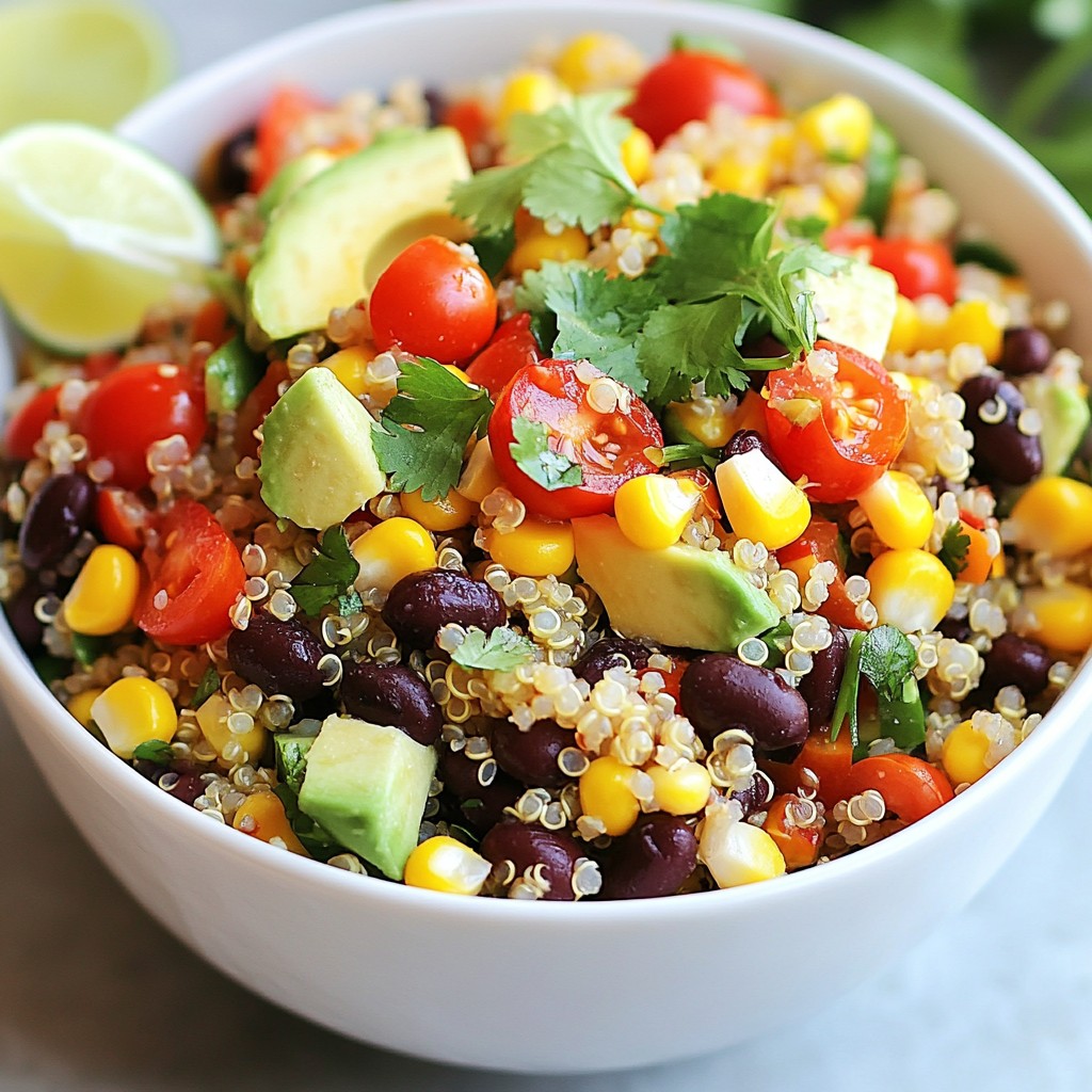 Southwest Quinoa Salad Fresh and Flavorful Delight