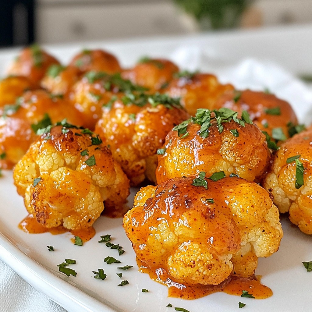 Buffalo Cauliflower Bites Crispy and Flavorful Snack