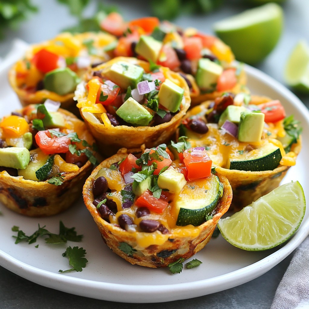 Veggie Loaded Taco Cups Flavorful and Simple Snack