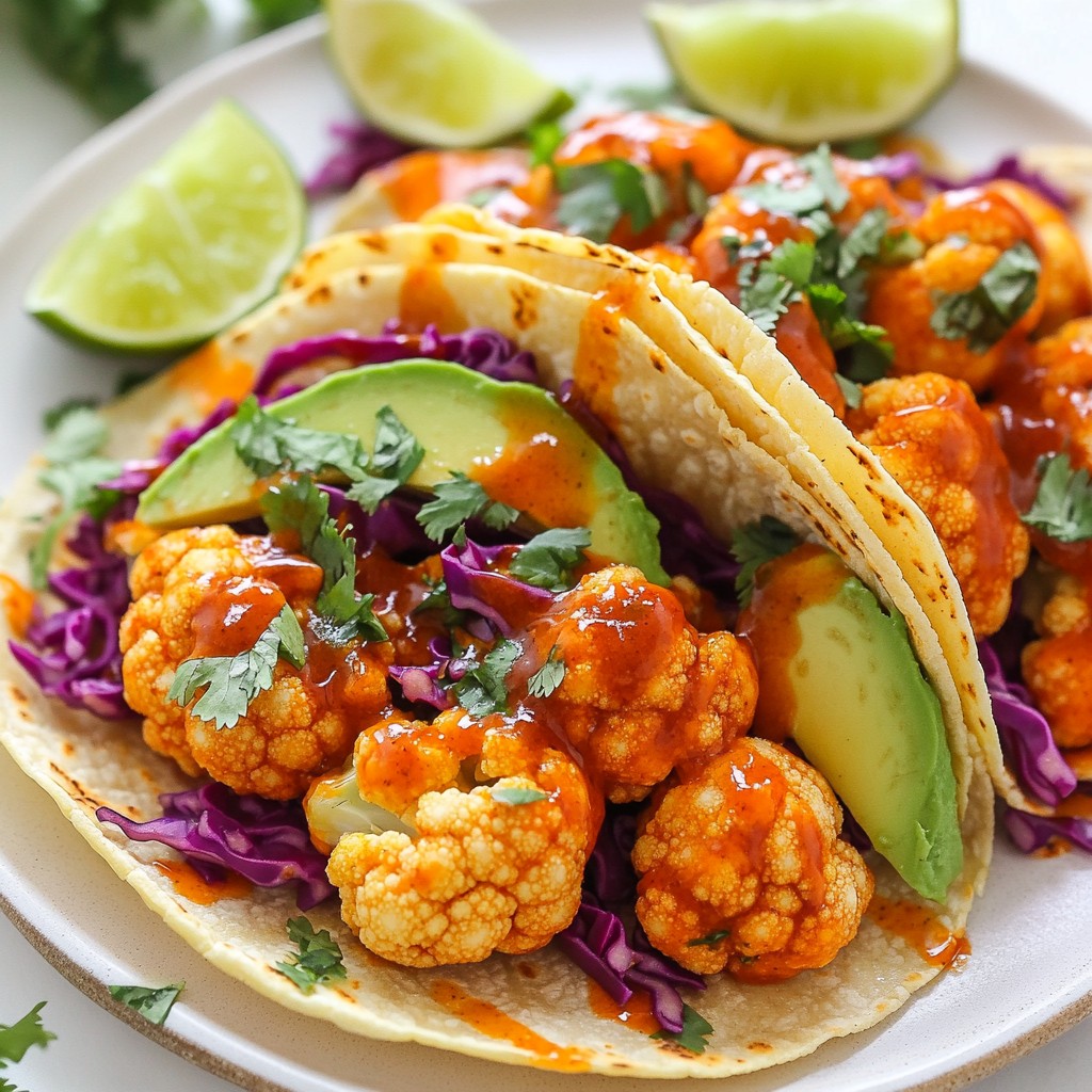 Buffalo Cauliflower Tacos Flavorful and Easy Delight