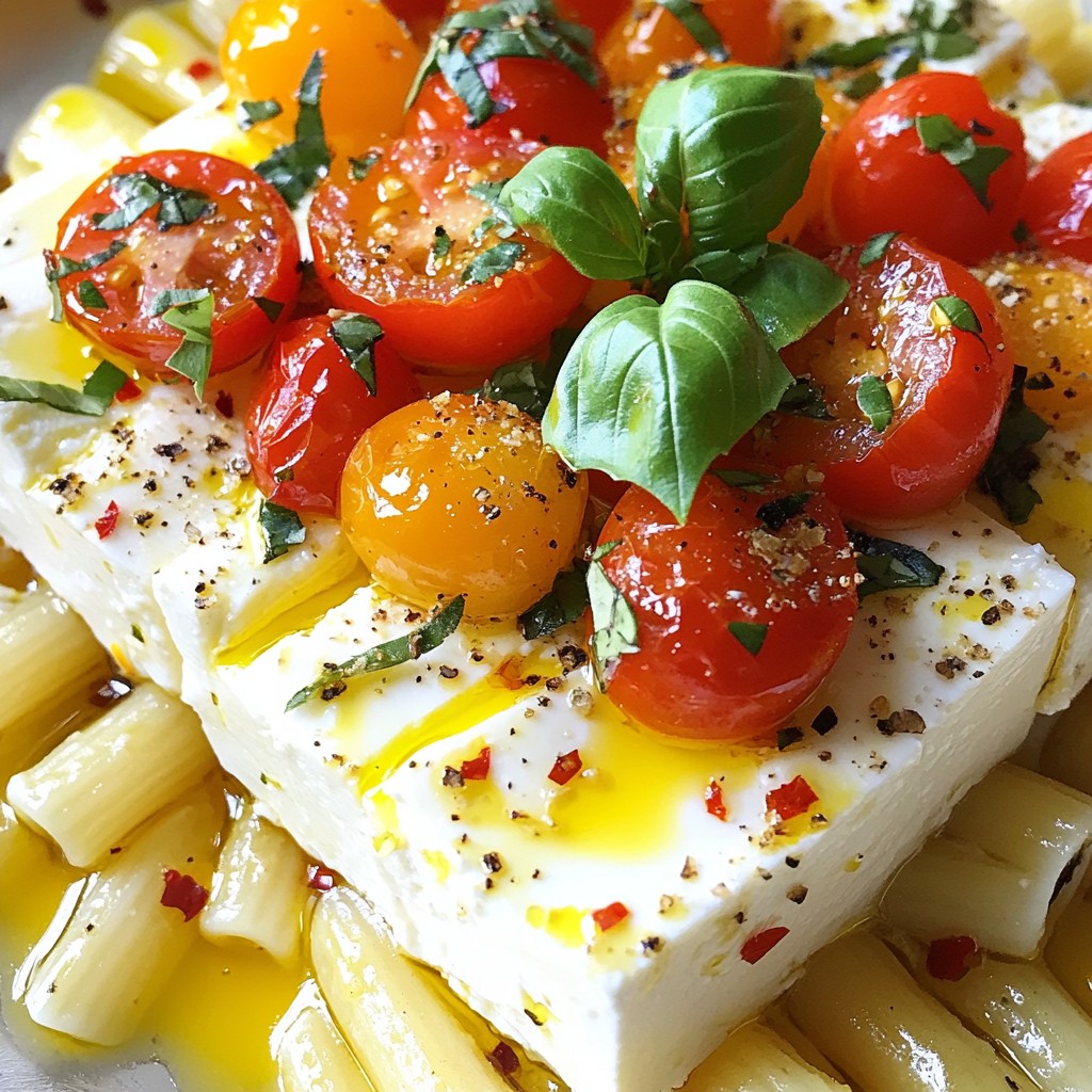Baked Feta Pasta Perfectly Flavorful and Easy Recipe