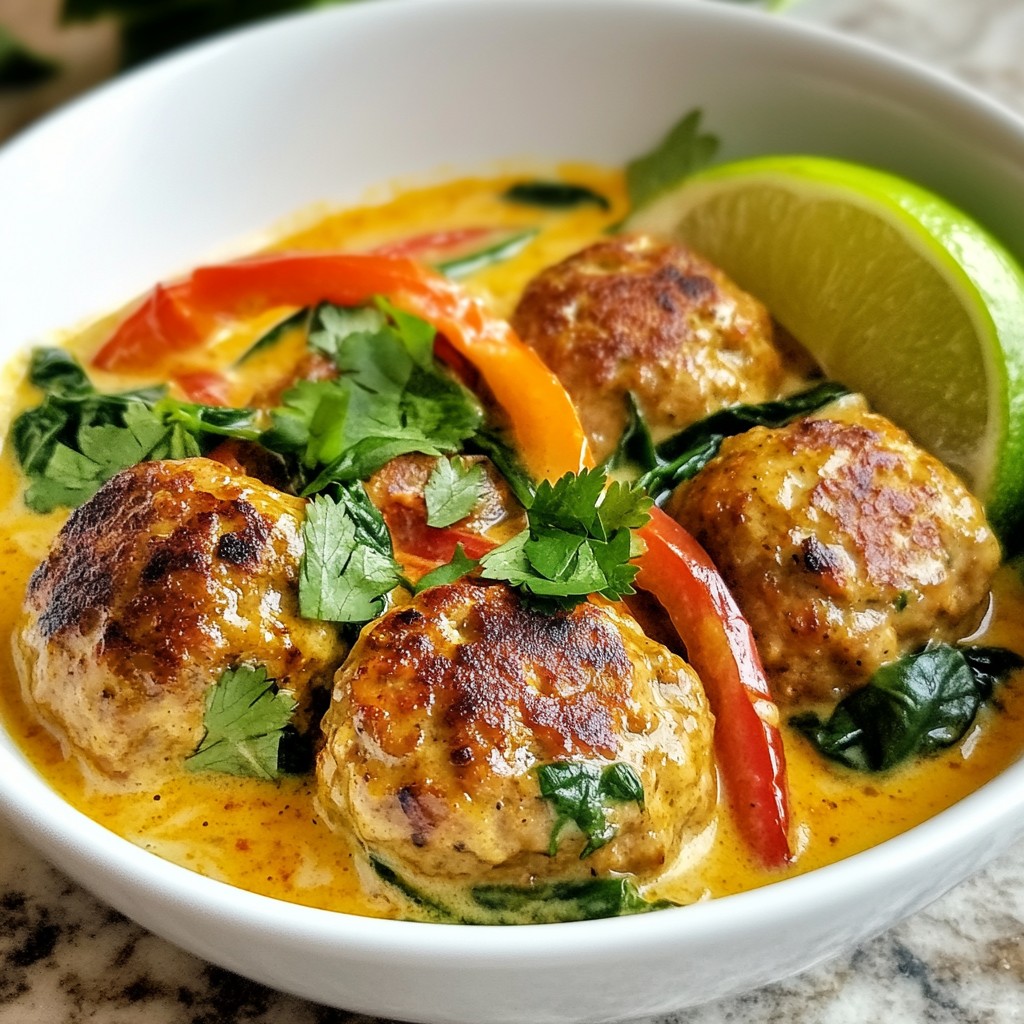 Thai Coconut Curry Meatballs Flavorful and Easy Recipe