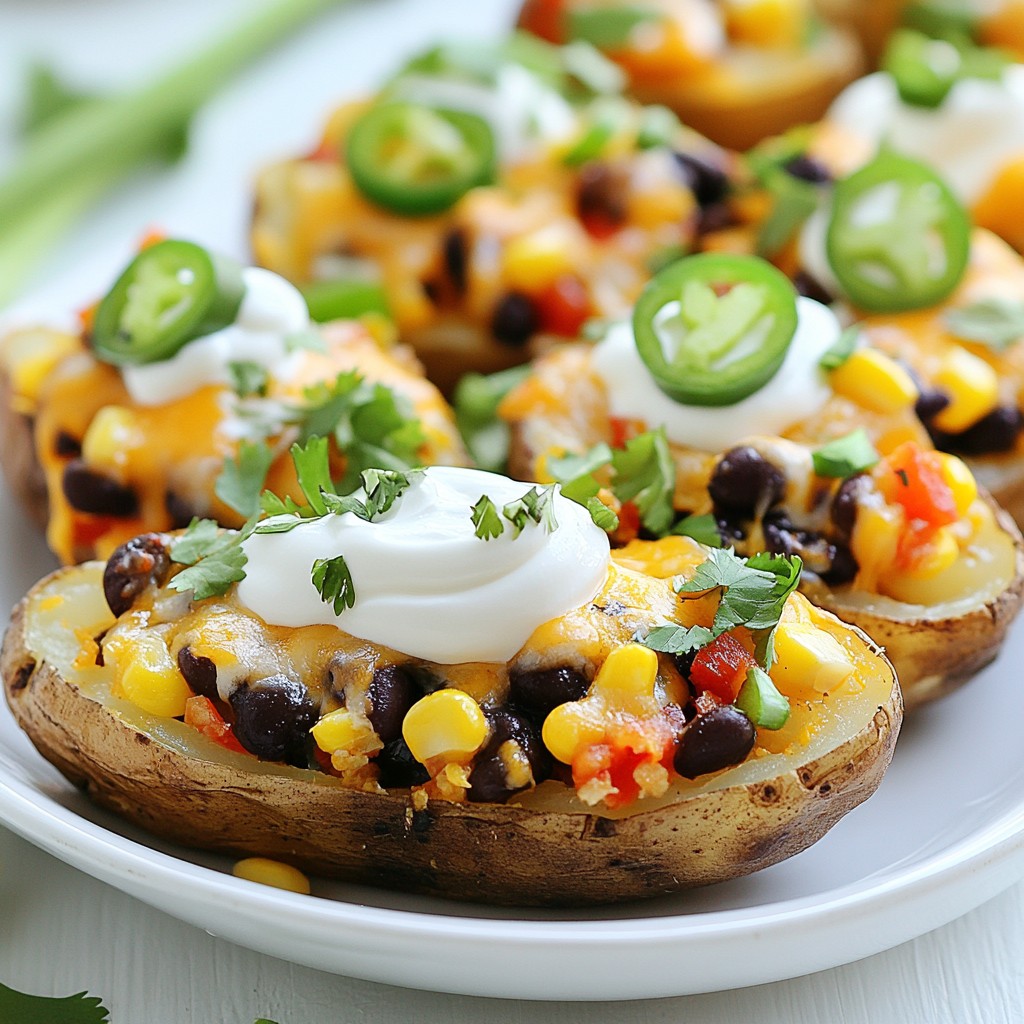 Loaded Nacho Potato Skins Irresistible Game Day Snack