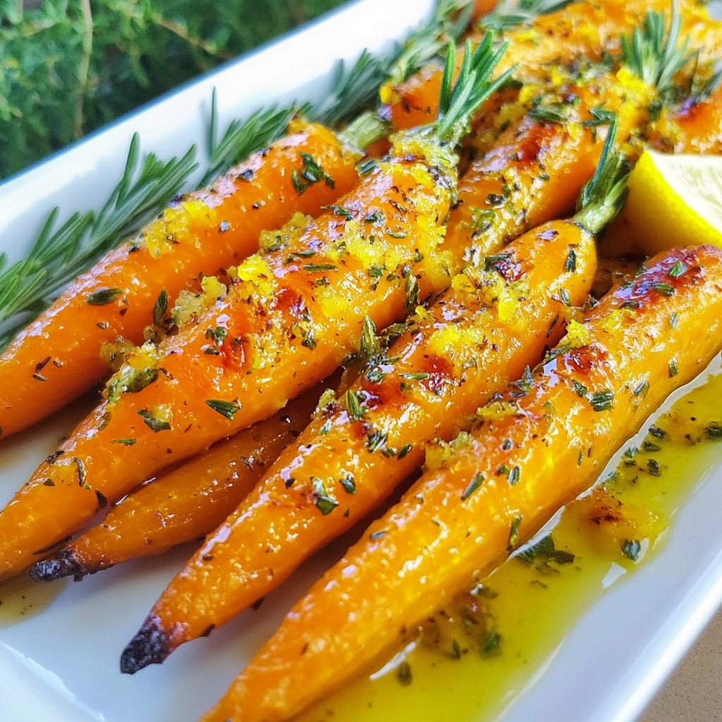 Garlic Herb Roasted Carrots Flavorful Side Dish Recipe