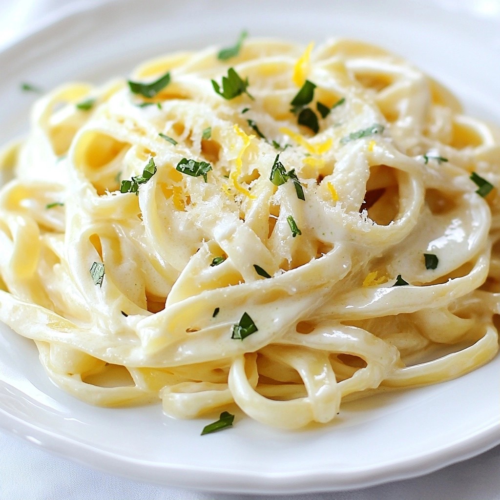 Rich Creamy Garlic and Herb Noodles Delightful Recipe