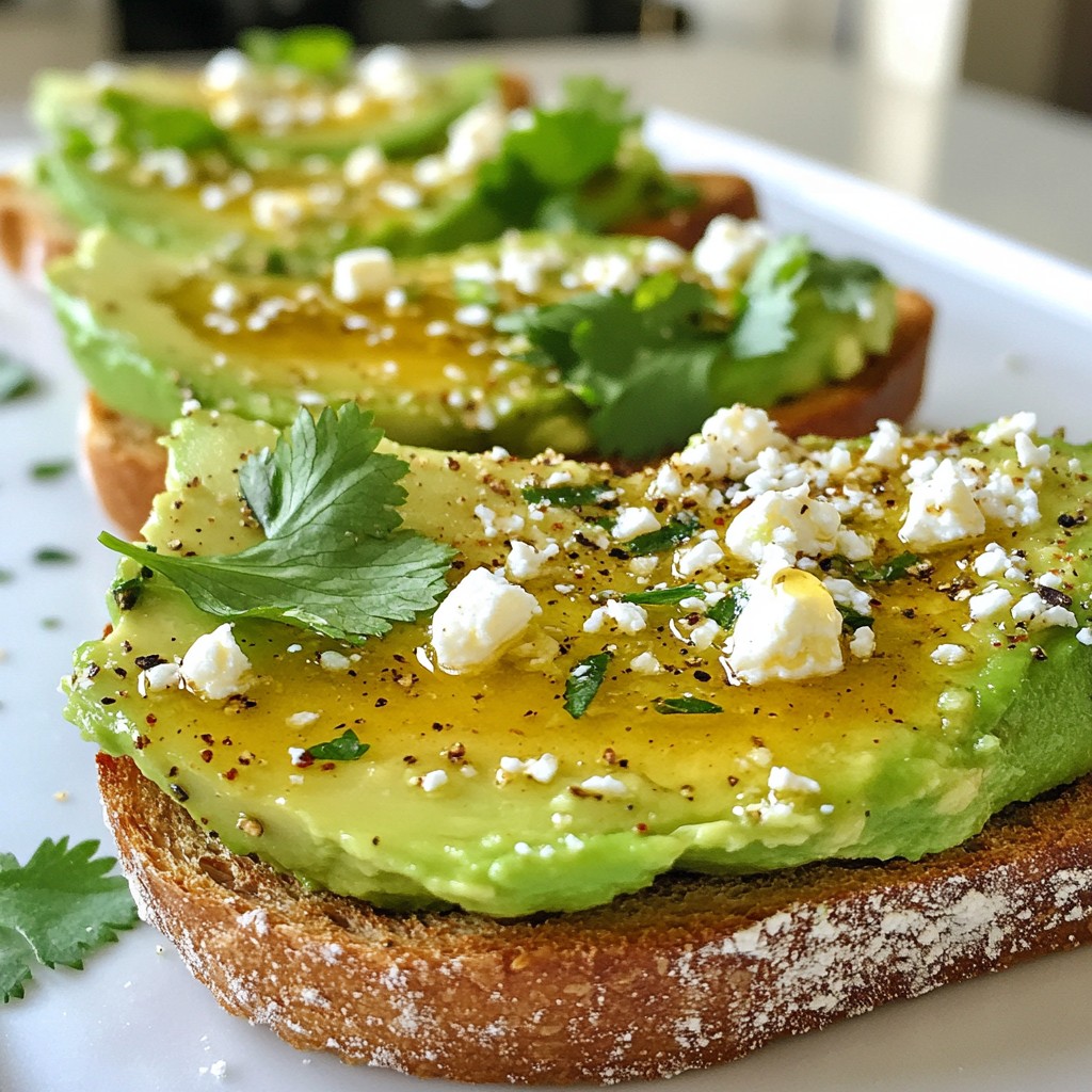 Avocado Toast with Chili Honey Drizzle Delight