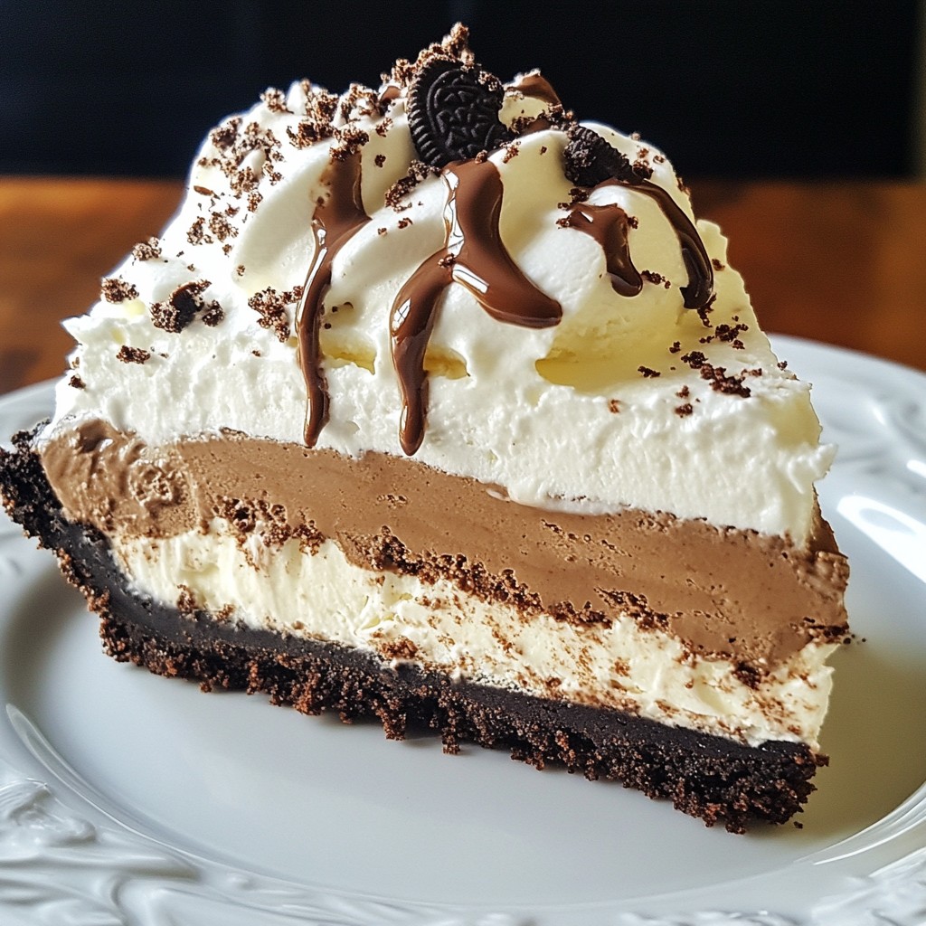 Mocha Oreo Ice Cream Pie Delightful No-Bake Dessert