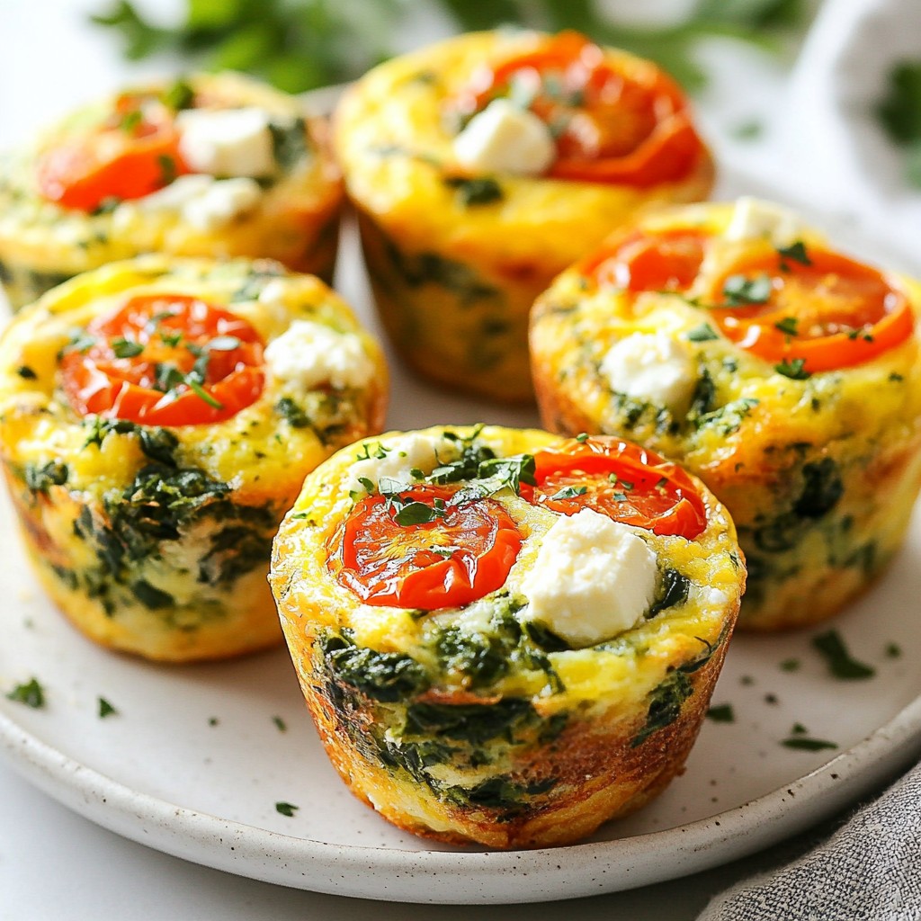 Spinach Feta Egg Muffins Quick and Nutritious Treat