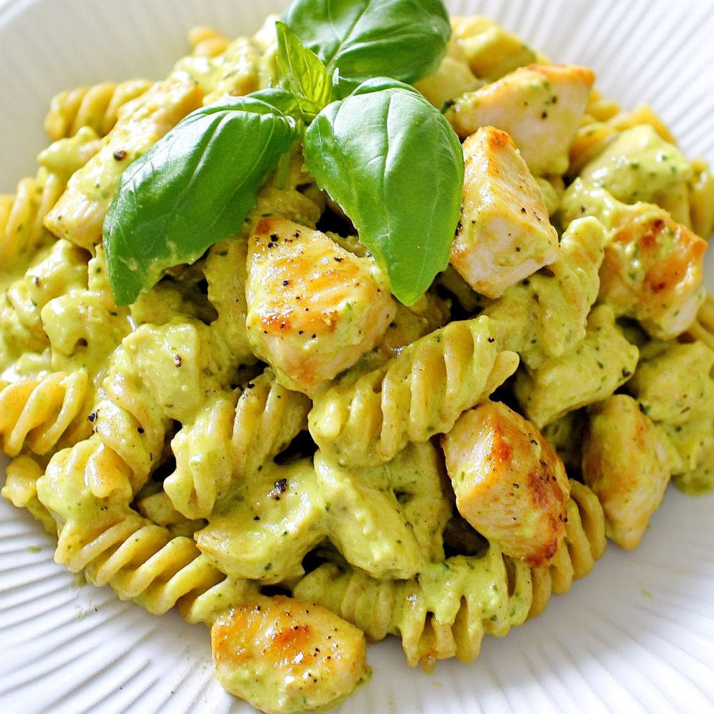Creamy Chicken and Avocado Pasta Delight Recipe