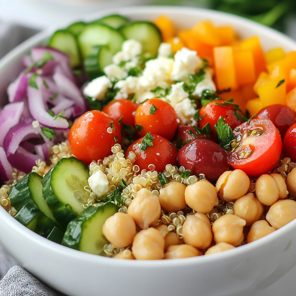 Mediterranean Quinoa Power Bowl Fresh and Flavorful Meal