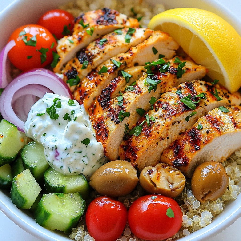 Greek Chicken Gyro Bowls Flavorful and Healthy Recipe