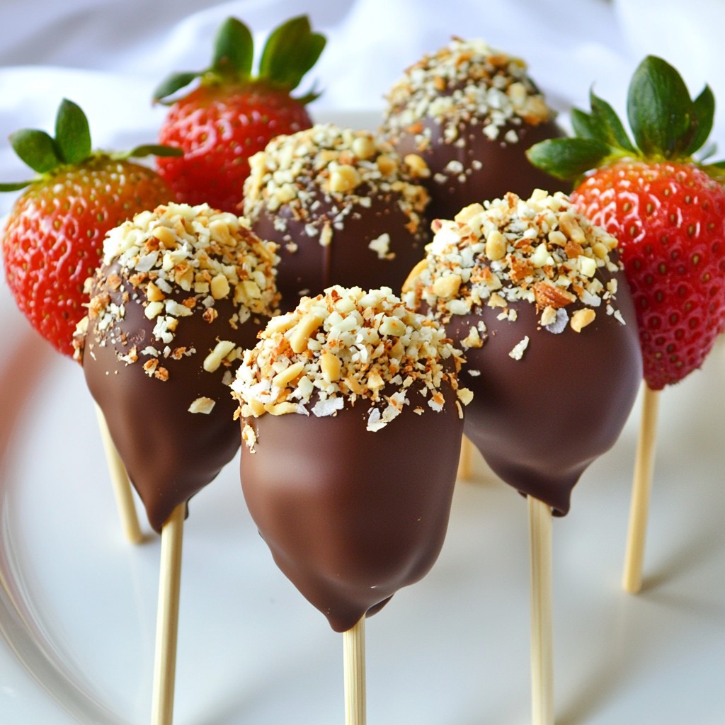 Chocolate Covered Strawberry Pops Simple and Fun Treat