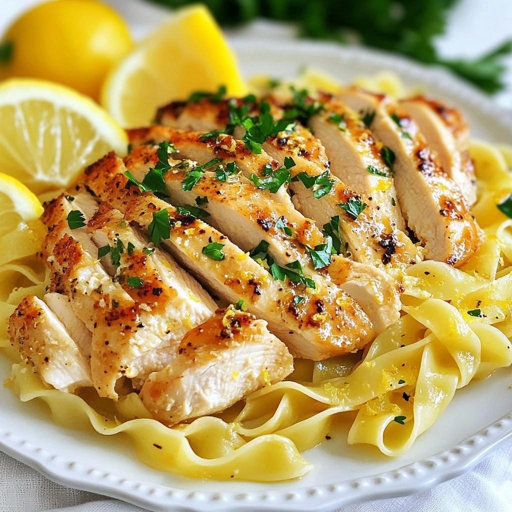 Quick Lemon Herb Chicken Noodles Tasty Dinner Idea