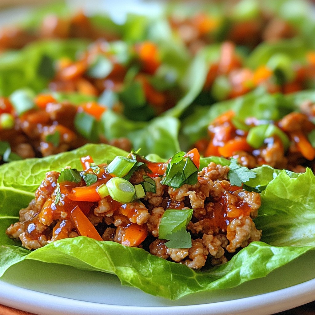 Sweet Chili Turkey Lettuce Wraps Flavorful and Fresh