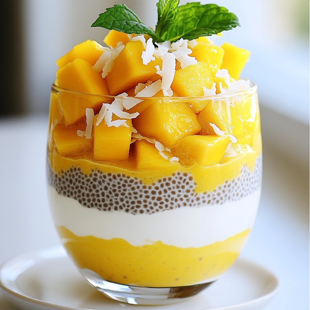 Mango Coconut Chia Pudding Easy and Flavorful Recipe