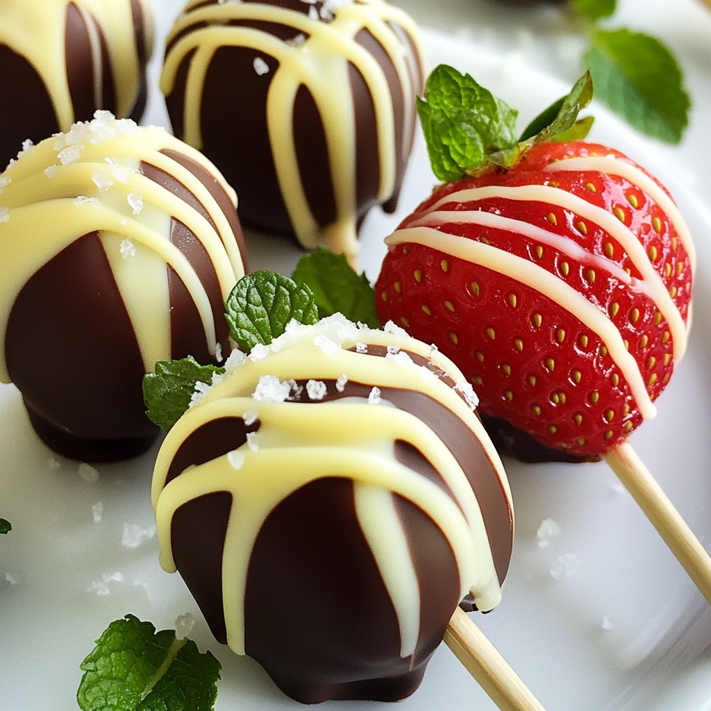 Chocolate Dipped Strawberry Pops Tasty and Fun Treats