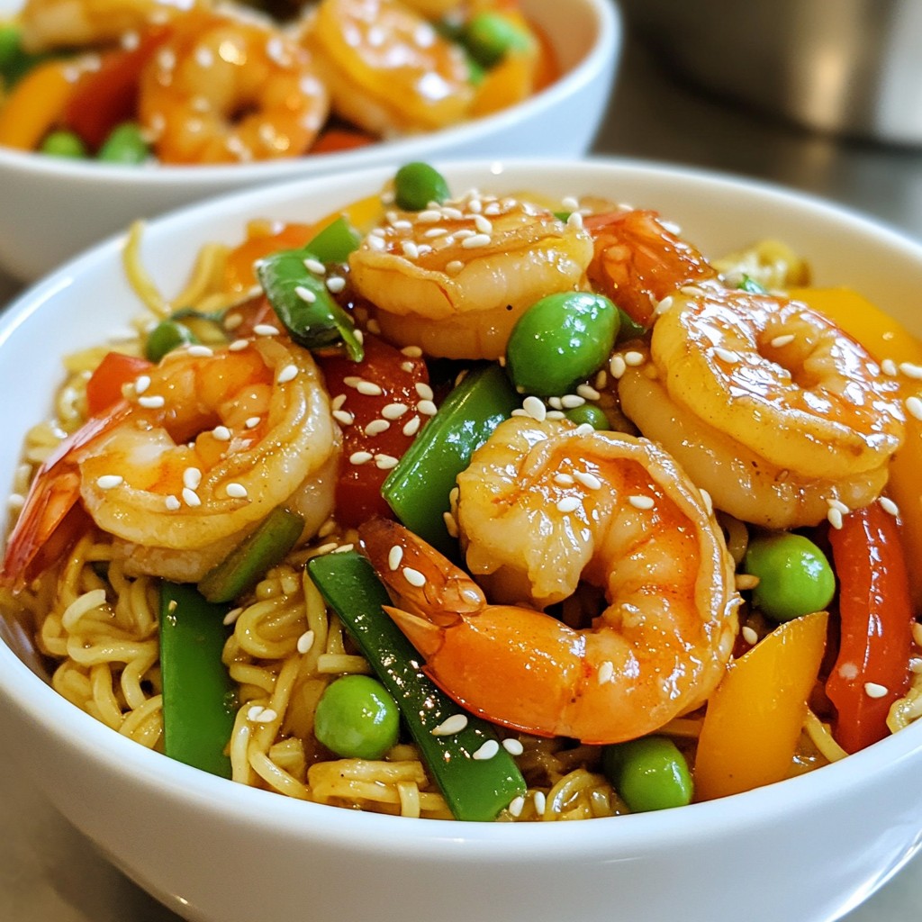 Spicy Shrimp Ramen Stir Fry Flavorful and Quick Meal